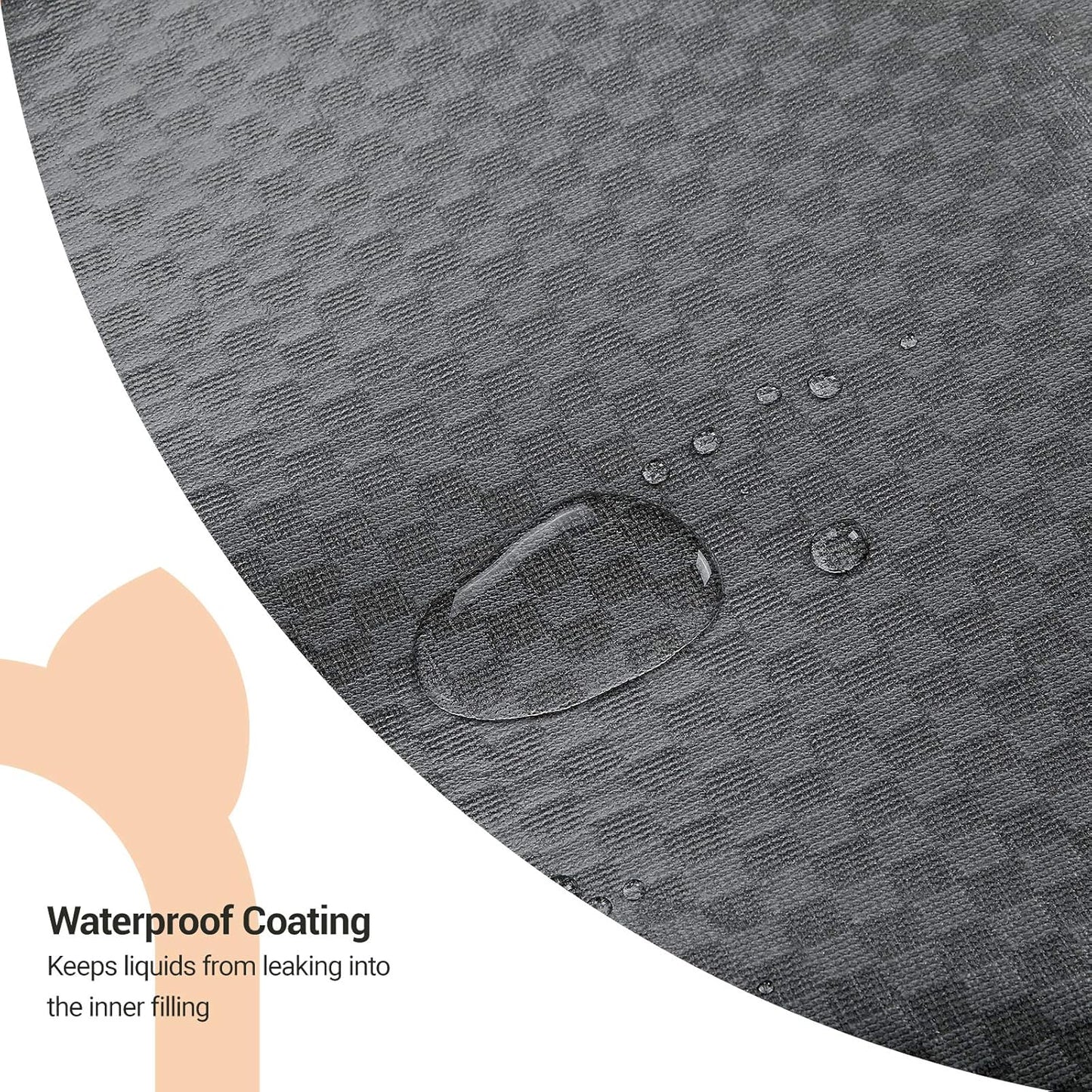 Dog Bed, Orthopedic Dog Sofa, Memory Foam Dog Mat, Removable Cover, Waterproof, Machine Washable, Anti-Slip, Raised Edges, 30 X 19 X 7 Inches, Dark Gray