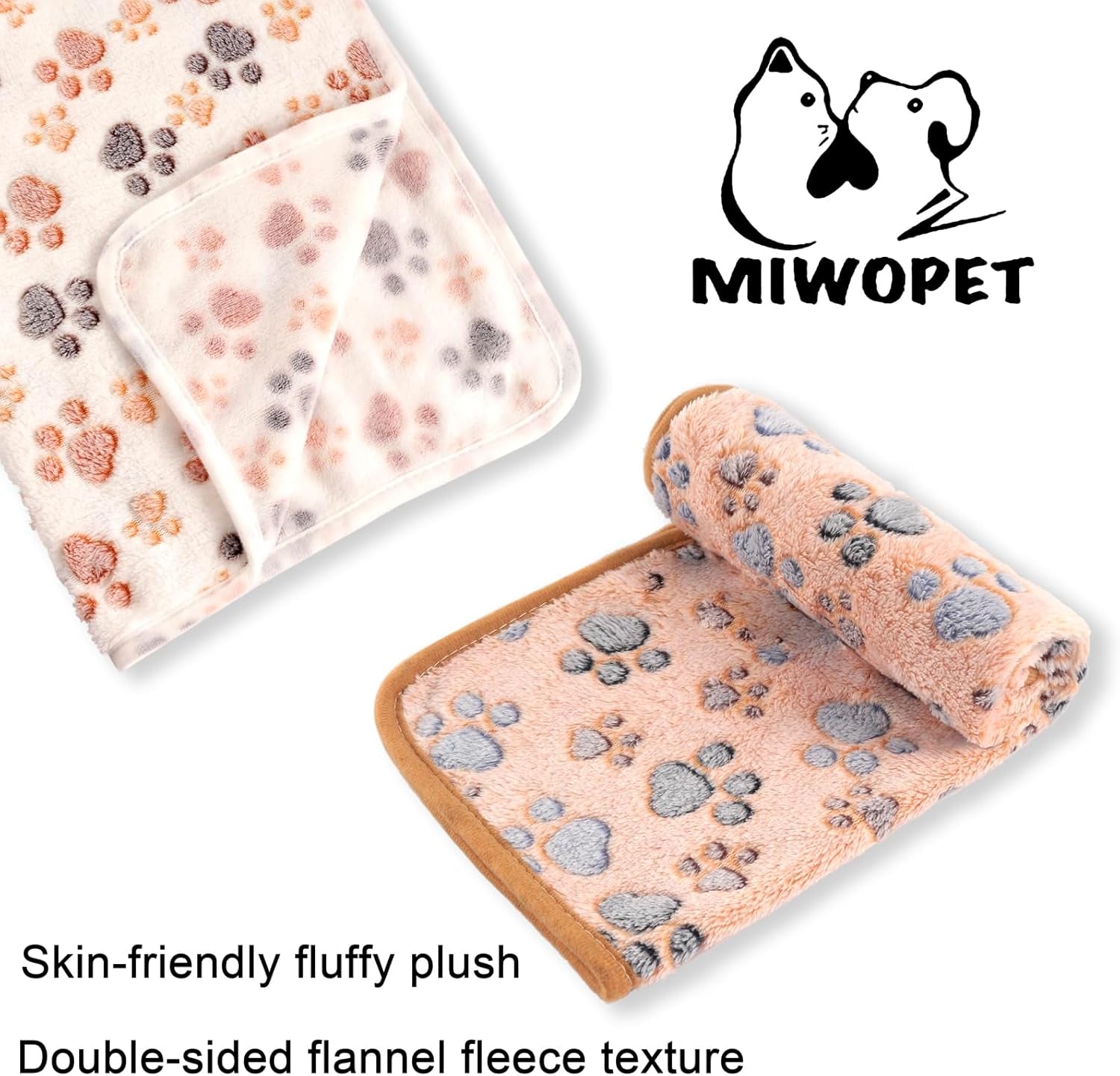 3 Pack Cat and Dog Blanket Soft & Warm Fleece Flannel Sleep Mat, Great Pet Throw for Puppy, Kitten,Cats,Small, Medium & Large Dogs (Medium 30" X 20")