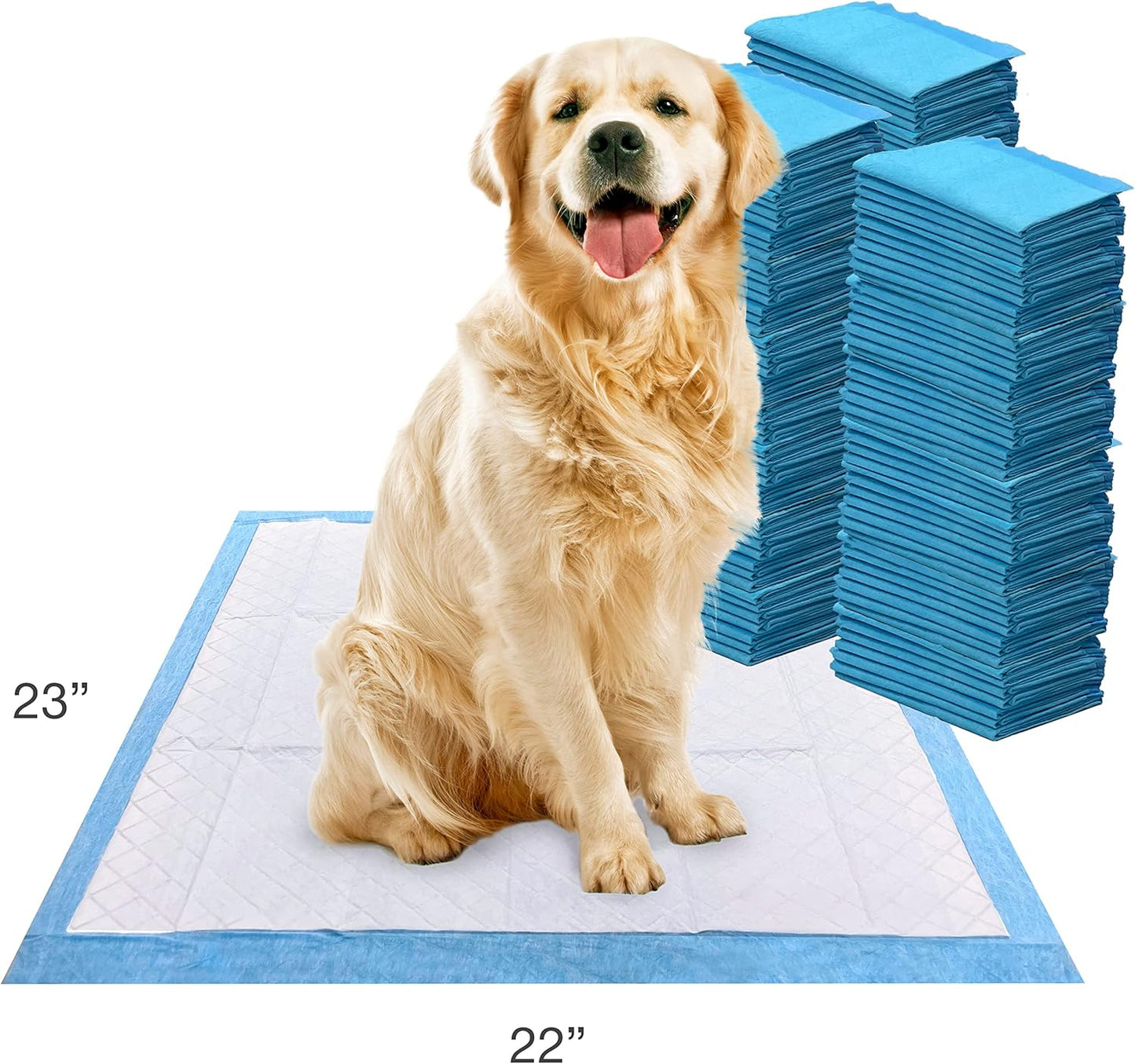 Wee-Wee Superior Performance Unscented Pee Pads for Dogs & Puppies, Quilted Leak-Proof Dog Housebreaking Potty Training Floor Protection, 22" X 23", 100 Count
