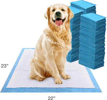 Wee-Wee Superior Performance Unscented Pee Pads for Dogs & Puppies, Quilted Leak-Proof Dog Housebreaking Potty Training Floor Protection, 22" X 23", 100 Count