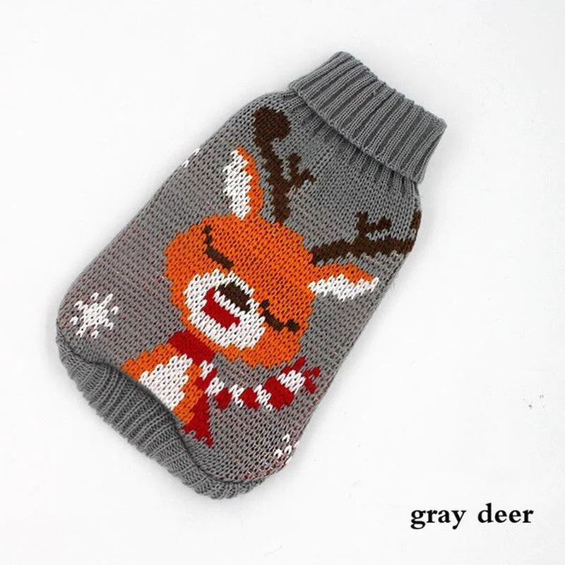 Warm Dog Clothes for Small Medium Dogs Knitted Cat Sweater Pet Clothing for Chihuahua Bulldogs Puppy Costume Coat Winter