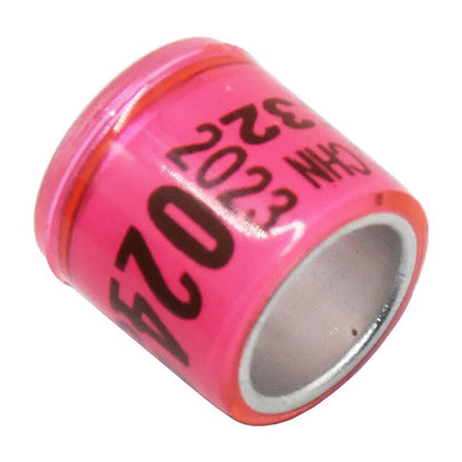 100 Pcs 2023 Multicolor Pigeon Foot Ring with Word Earrings Quality Durable Bird Ring Racing Pigeon Foot Ring Bird Tools