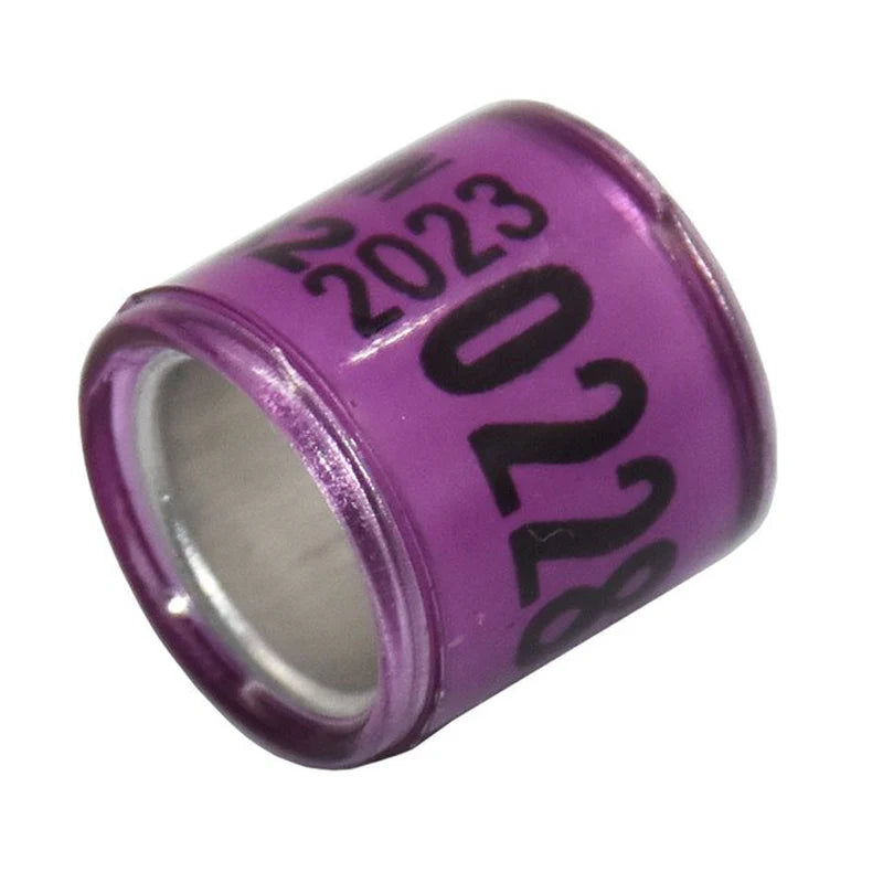 100 Pcs 2023 Multicolor Pigeon Foot Ring with Word Earrings Quality Durable Bird Ring Racing Pigeon Foot Ring Bird Tools