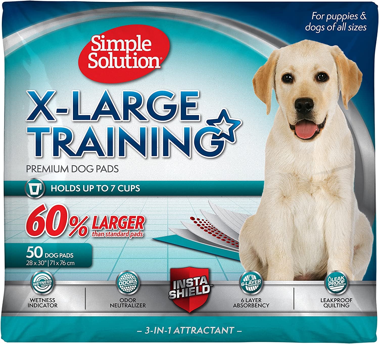 Extra Large Pee Pads for Dogs, Puppy Potty Training, Leak Proof Dog Pads, Pet Pee Pad, Disposable Puppy Pad, XLARGE 28"X30"