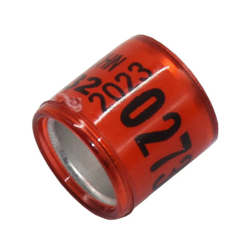 100 Pcs 2023 Multicolor Pigeon Foot Ring with Word Earrings Quality Durable Bird Ring Racing Pigeon Foot Ring Bird Tools